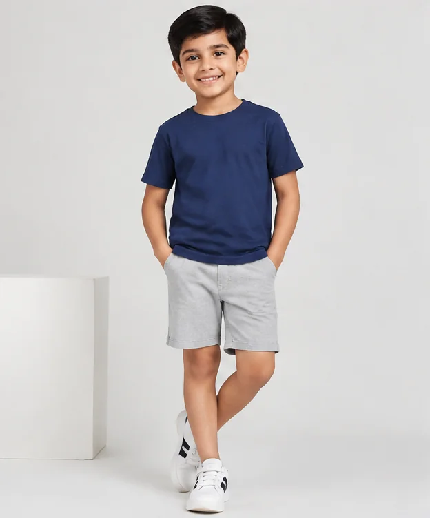 Boys Navy Crew T-Shirt