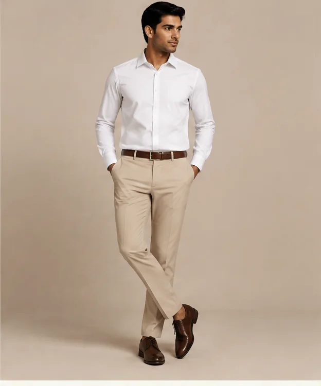 Sand Tailored Trousers