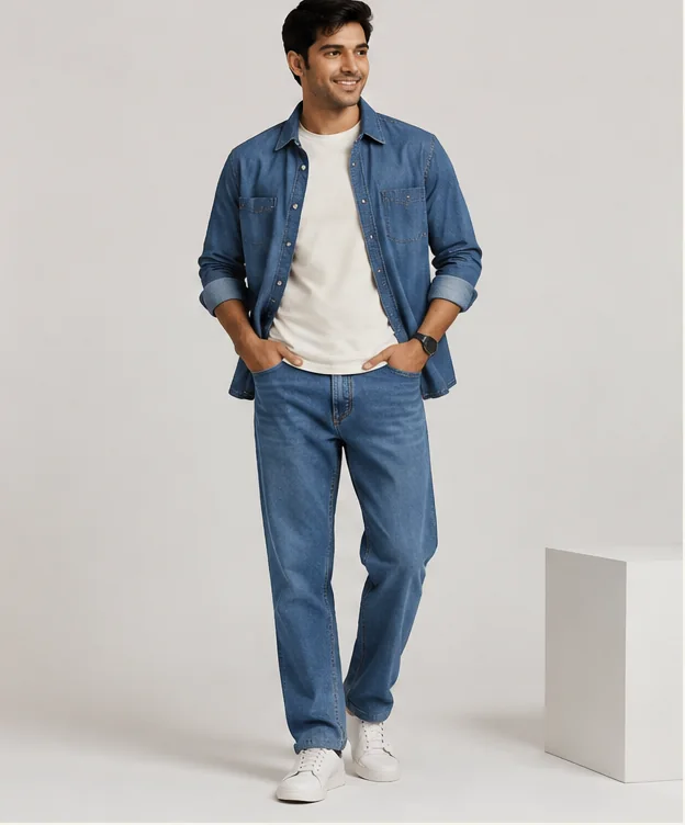 Blue Relaxed Fit Jeans