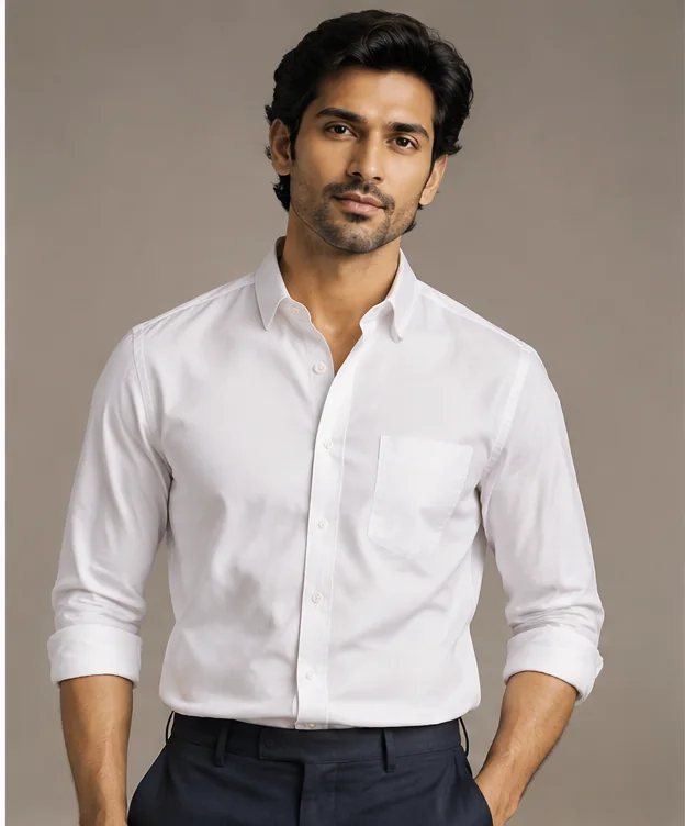 Ivory Oxford Formal Shirt