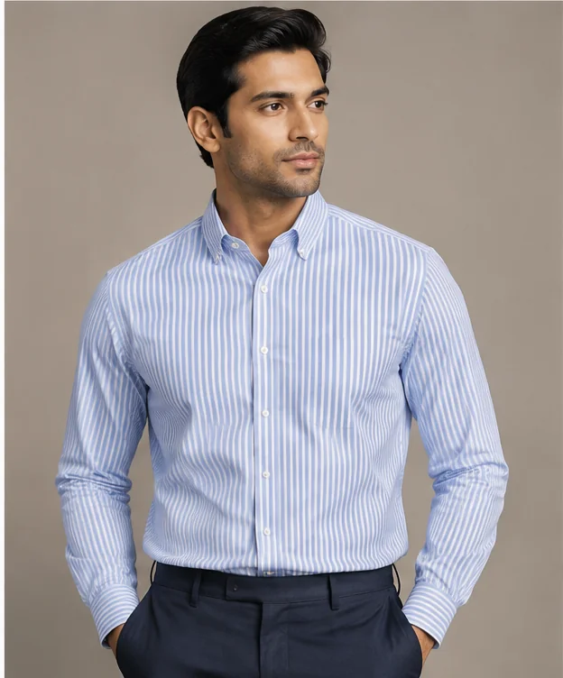 Sky Blue Stripe Shirt